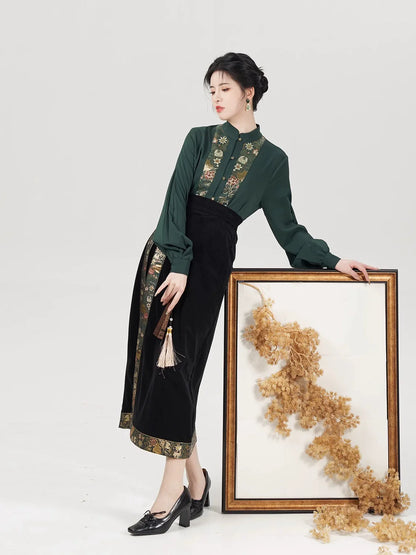 Song Dynasty Hanfu, Modern Outfit, Huayi 花溢 (Preorder)