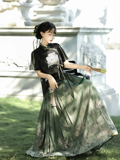 Herbal Medicine 草药 - Modern Ming Dynasty Hanfu Outfit