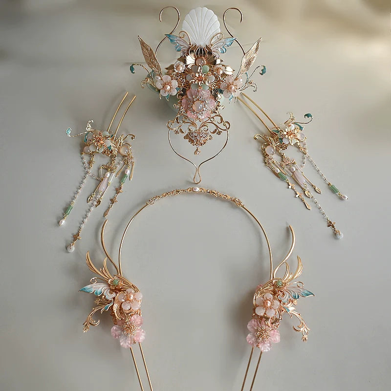 Hanfu Hair Accessories Set: Moon Song