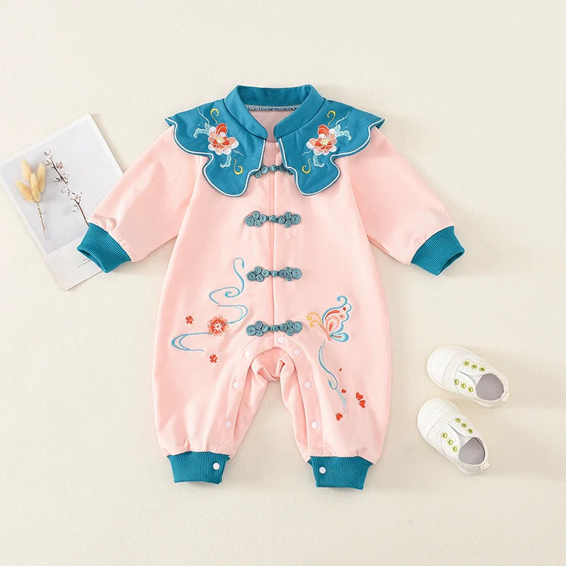 Princess Ming - Hanfu Style Baby Onesies for Girls