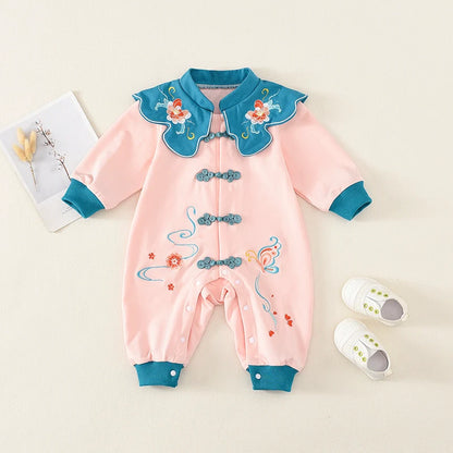 Princess Ming - Hanfu Style Baby Onesies for Girls