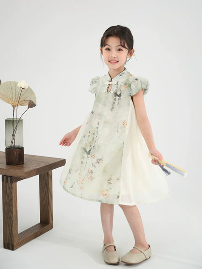 Clover - New Chinese Style Cheongsam for Girls