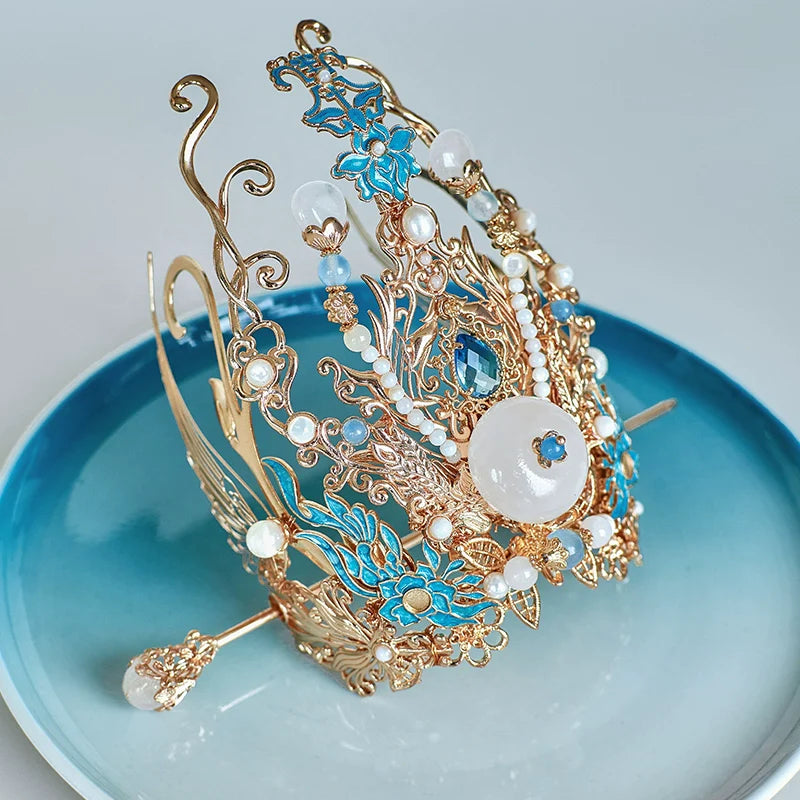 Hanfu Hair Accessories Set: Feather Fairy