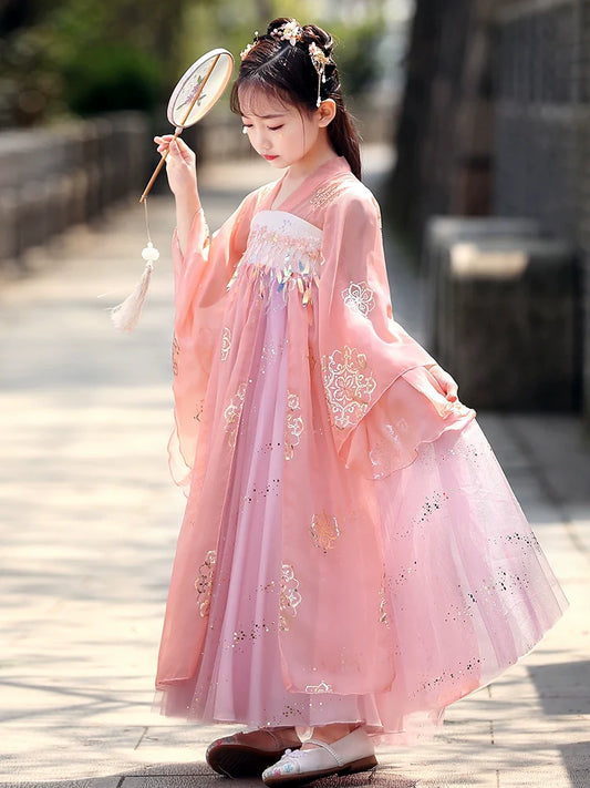 Rosie - Tang Dynasty Hanfu Dress, Princess Costume for Girls