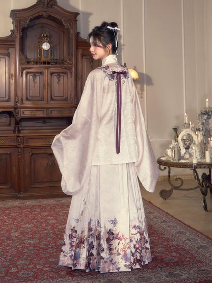 Ming Dynasty Hanfu, Aoqun, Modern, Bridgerton Pink 半纸风华 (Preorder)