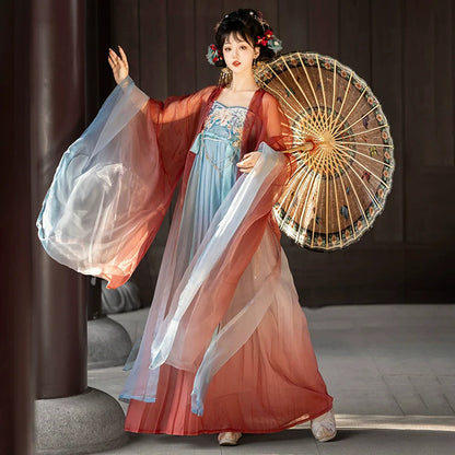 Flower Clusters 花团簇 - Tang Dynasty Style Hanfu Dress Heziqun
