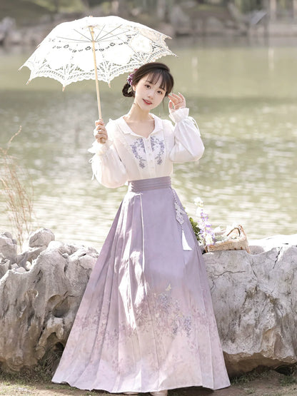 Lavender - New Chinese Style Romantic Outfit