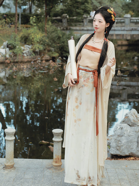 Persimmon 橙柿 - Song Dynasty Style Qiyao Ruqun Hanfu