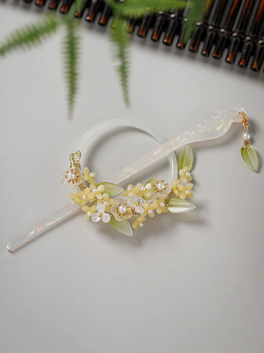 Back Hair Pin: Snow Lotus