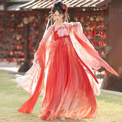 Concubine Smiles 妃子笑 - Tang Dynasty Style Hanfu Dress Heziqun