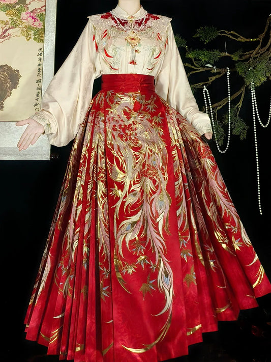 Xiangsi - New Chinese Style Ming Dynasty Hanfu Matching Set