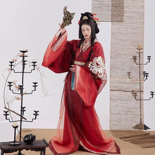 Imperial - Female Warring States and Han Dynasty Straight Hem Robe