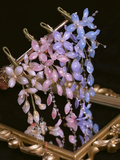 Hair Pins: Spring Rain