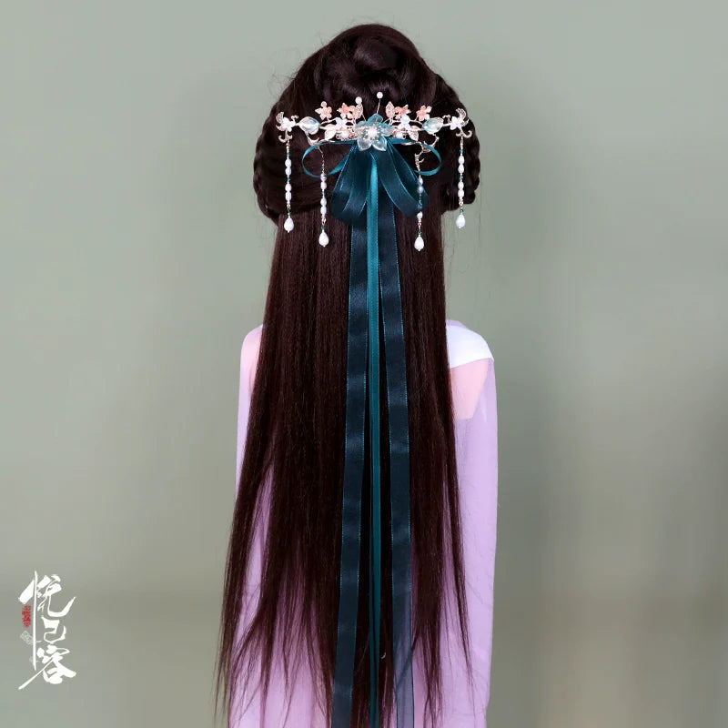 Back Hair Pin: Memories of the Silk Ribbon