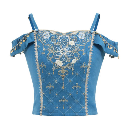 Ming Dynasty Modern Hanfu, Mamianqun, Dancing Jasmine I 舞会茉莉 (Preorder)