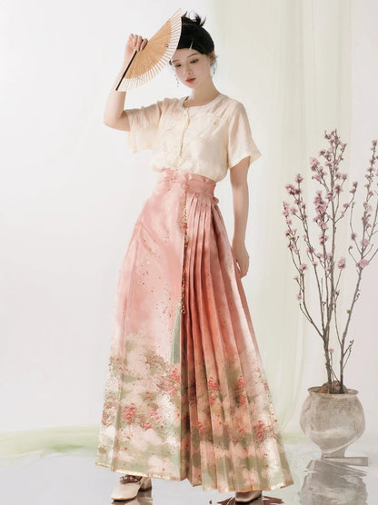 Ming Dynasty x Modern Hanfu: Ten Miles Peach Blossoms 十里桃花 (Preorder)