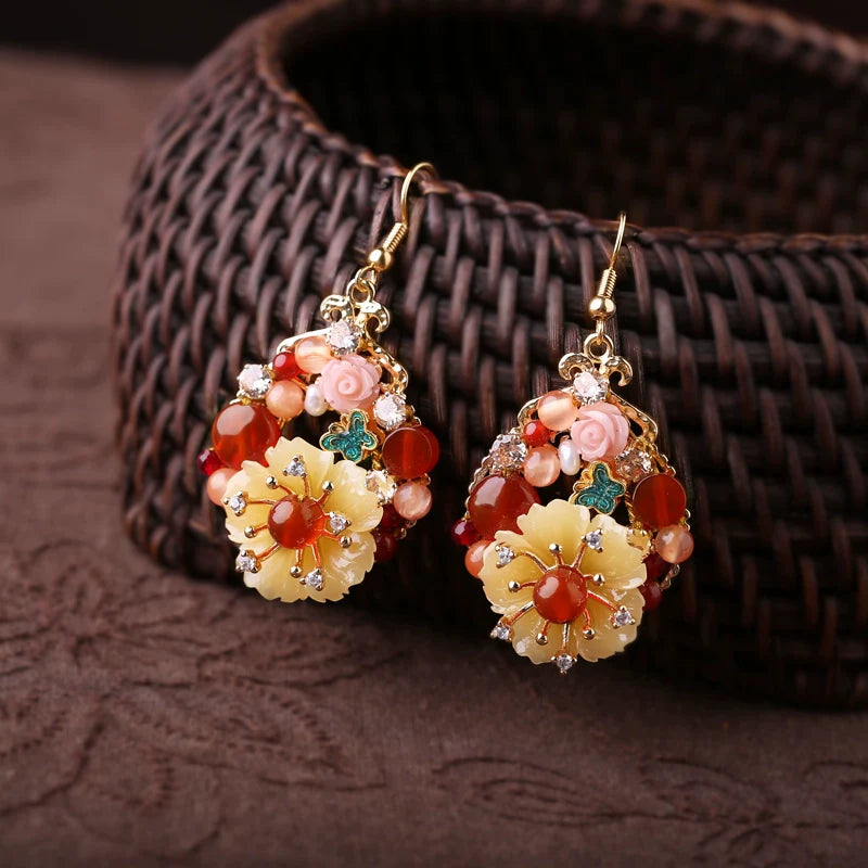 Huaqiu Chinese Style Earrings