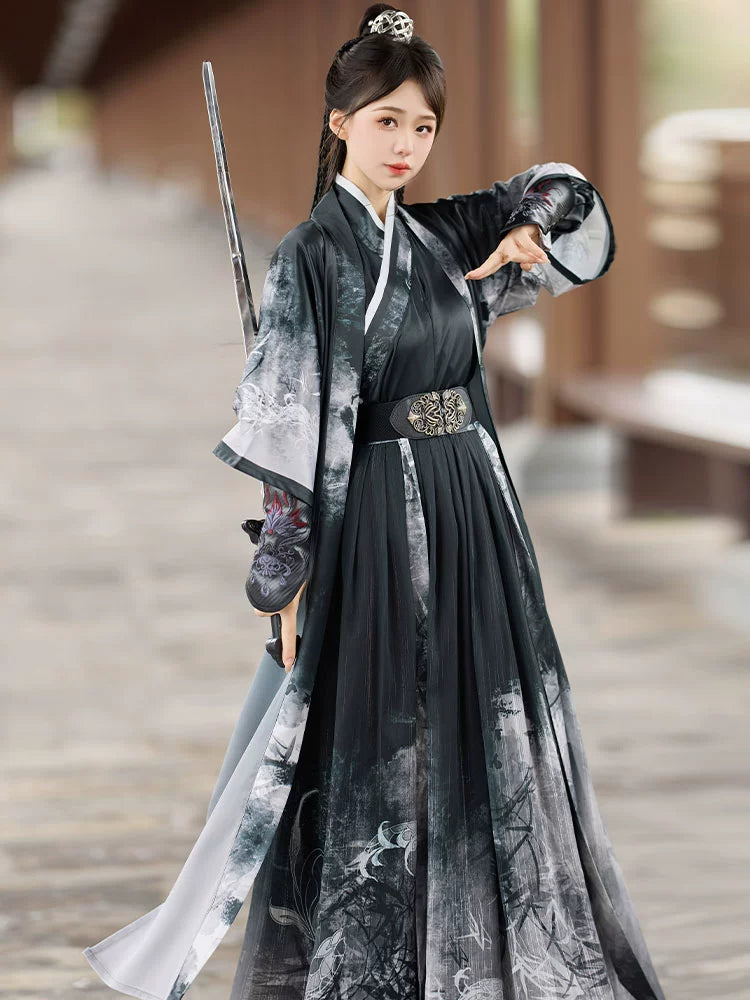 Wei Jin Wuxia Style Qiyao Ruqun - Seeking Tranquility 寻幽