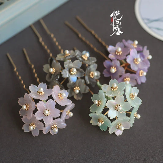 Hair Pin: Little Hydrangea