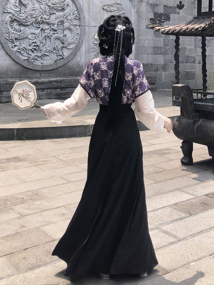 Amethyst Rich Flowers 有钱花 - Plus Size Tang Dynasty Hanfu