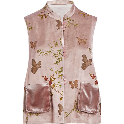 Poet - New Chinese Style Jacquard Women Vest