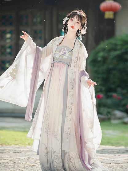 Begonia 折纸海棠 - Tang Dynasty Style Hanfu Dress Heziqun