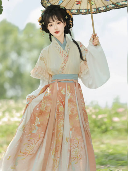 Dyeing Autumn 染秋 - Wei Jin Cottage Style Qiyao Ruqun