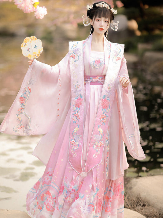 Birds and Flowers 鸟语花香 - Song Dynasty Style Qiyao Ruqun Hanfu