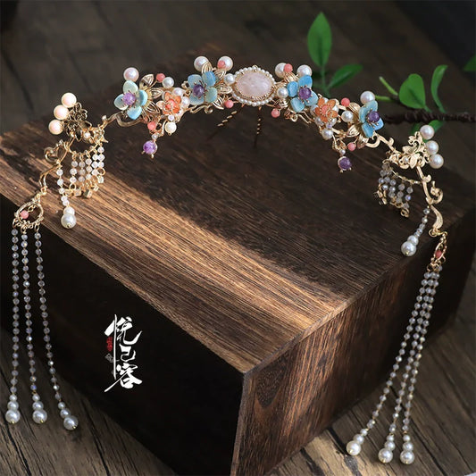 Hanfu Hair Accessories Set: Pond Fairy