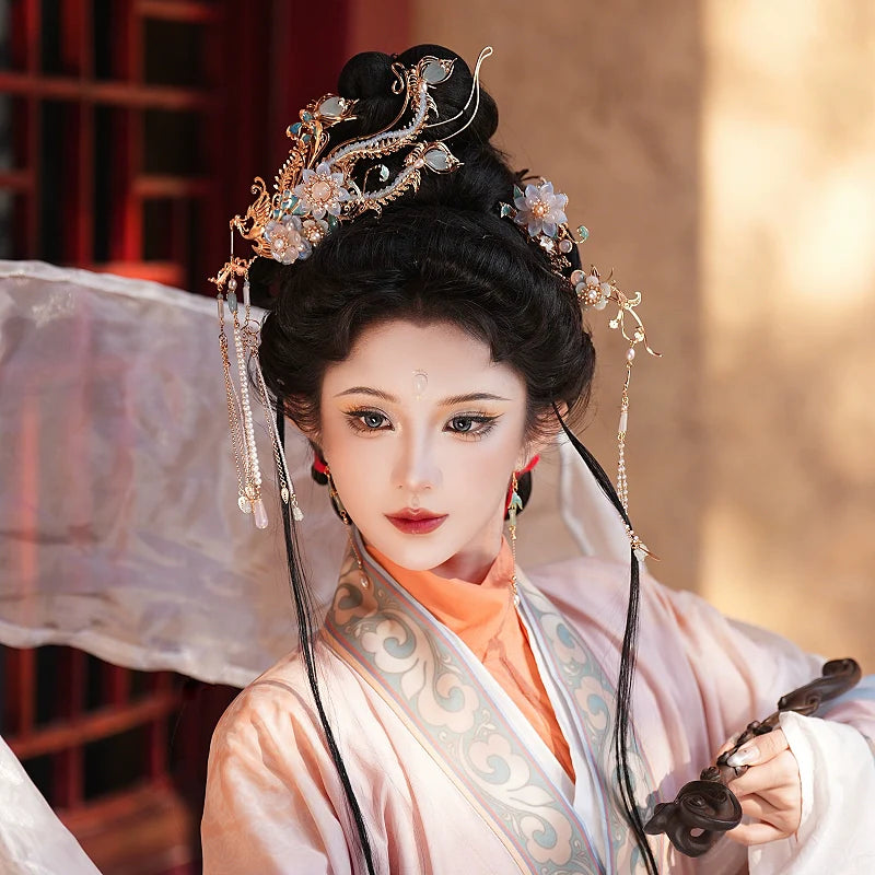 Hanfu Hair Accessories Set: Fengshuang Yin