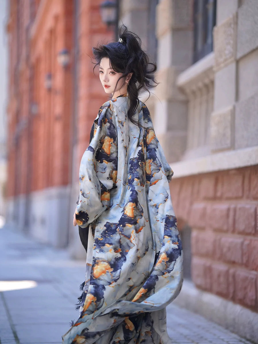Tang Dynasty Hanfu Robe - Midsummer 盛夏 (Preorder)