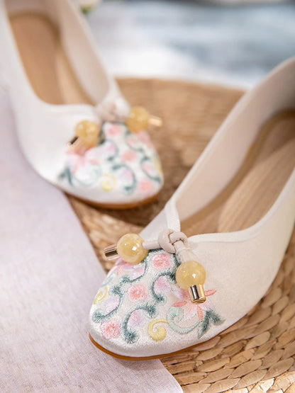 Ellie - Embroidered Cheongsam Shoes