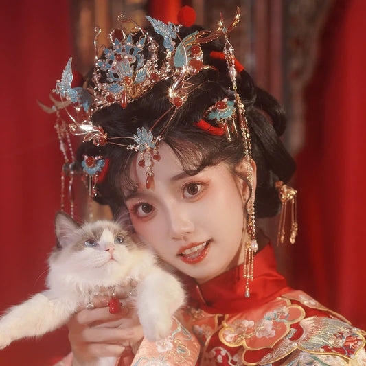 Chinese Wedding Hair Accessories: Magpie Phoenix