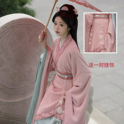 Xiaoyu 小玉 - Wei Jin Fairy Style Cross Collar Qiyao Ruqun