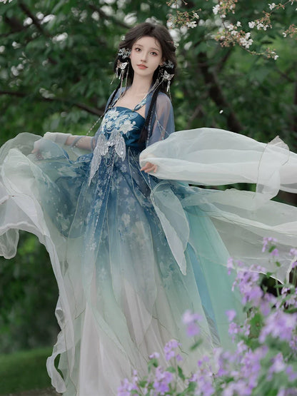 Sleep Lily 百合眠 - Tang Dynasty Style Hanfu Dress Heziqun