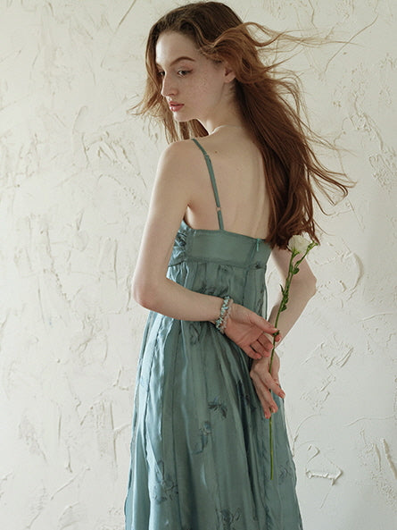 Butterfly Whisper Aqua Dress