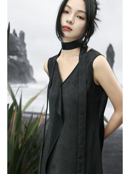 New Chinese Style Satin Dress: Twilight