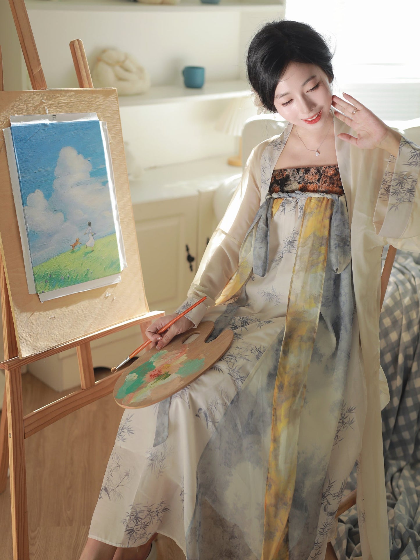 Zhou Meng 周梦 - Tang Dynasty Qixiong Ruqun Style Modern Dress