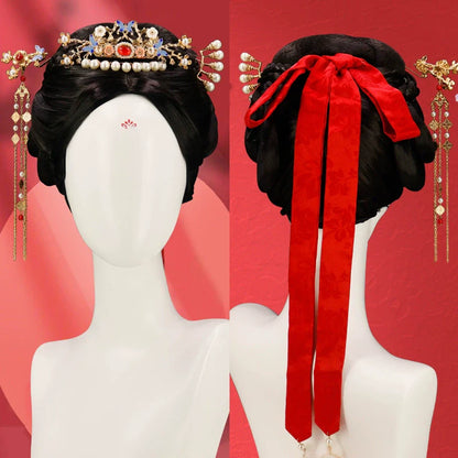 Beautiful and Dainty - Ming Dynasty Chinese Style Hair Wig for Hanfu