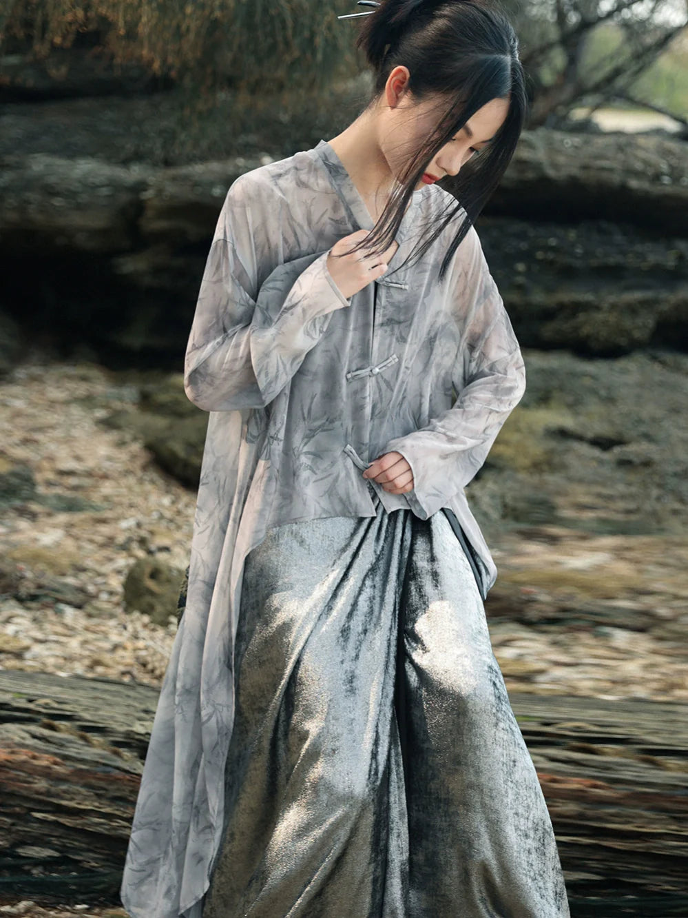 Neo-Chinese Style x Cardigan: Ashleaf
