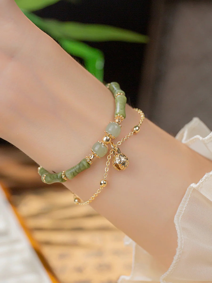 Jade Bamboo Bracelet