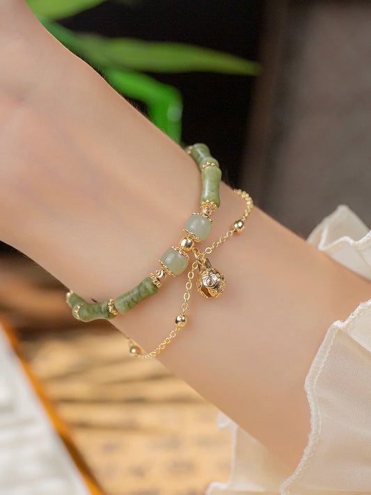 Jade Bamboo Bracelet
