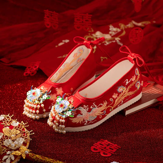 Bliss - Embroidered Hanfu Bridal Shoes