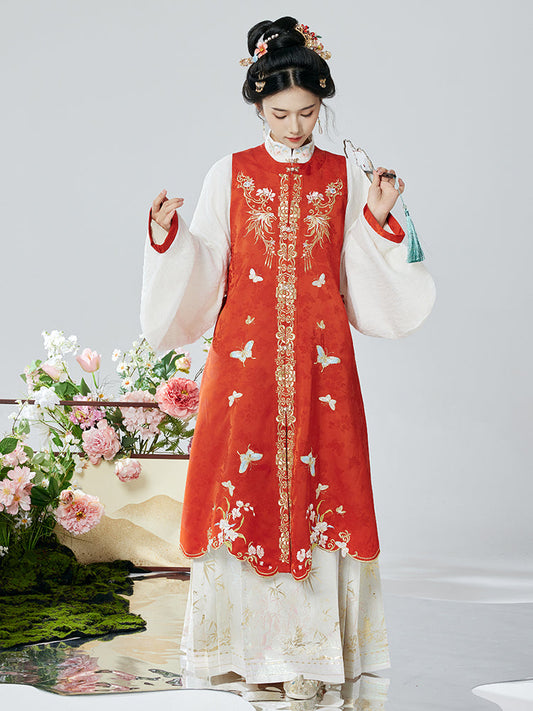 Autumn Butterflies - Bijia & Mamianqun Ming Dynasty Hanfu Set