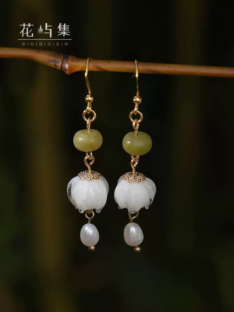 Lily Valley Chinese Style Earrings