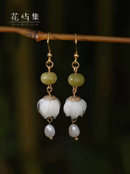 Lily Valley Chinese Style Earrings