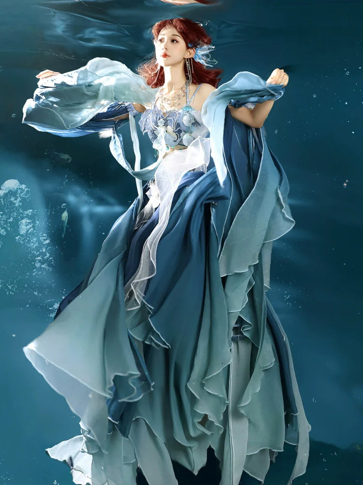 Qi Lolita Outfit, Mermaid Song 云海鲛歌