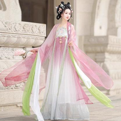 Midsummer 仲夏 - Tang Dynasty Style Hanfu Dress Heziqun