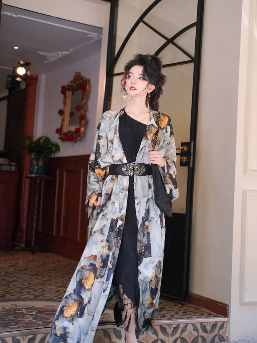 Tang Dynasty Hanfu Robe - Midsummer 盛夏 (Preorder)