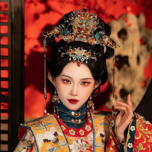 Chinese Wedding Hair Accessories: Ming Huang